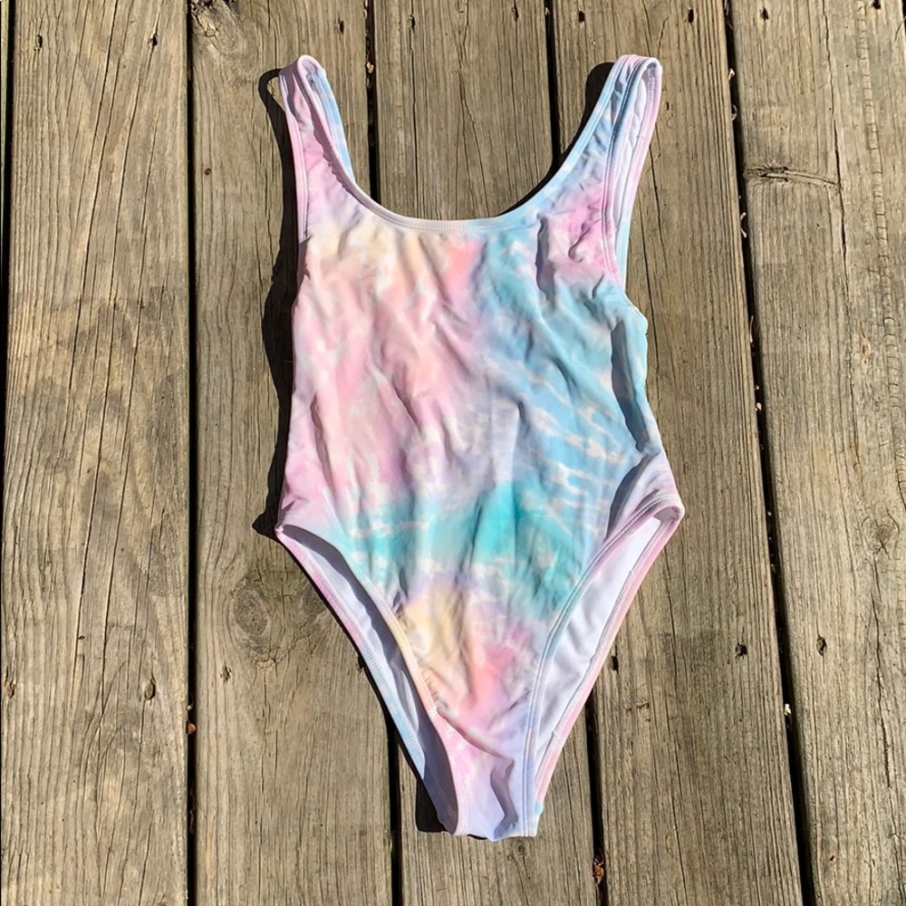 pastel watercolor bathing suit